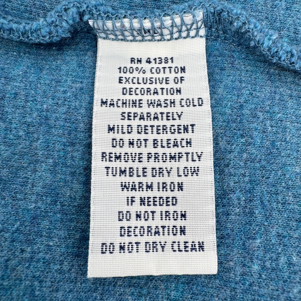 Polo Ralph Lauren Quarter Zip Pullover Mens XL Blue Cotton Pony Logo Sweater - Picture 9 of 10